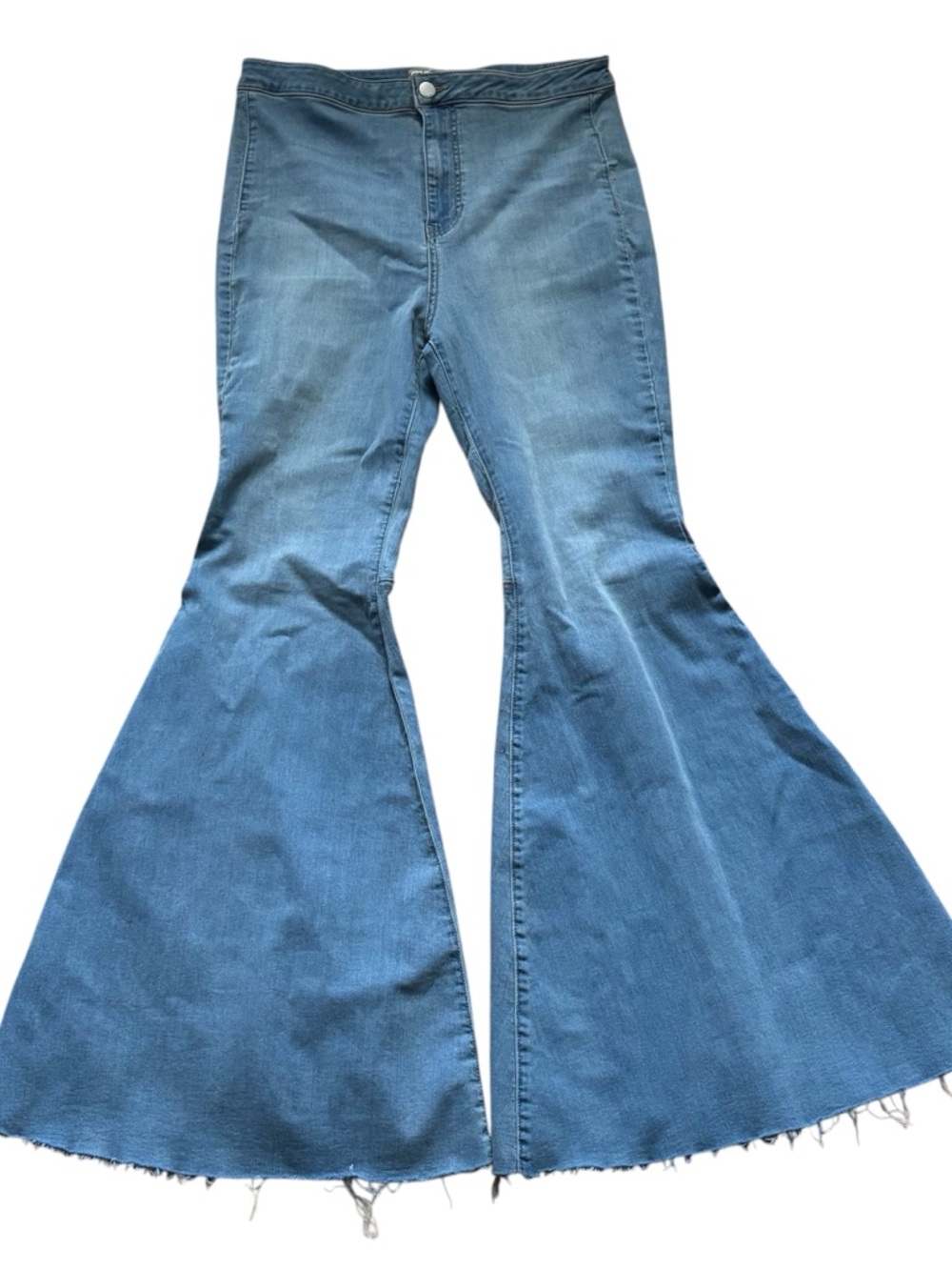 Free People Just Float On Flare Jeans Womens Size 31 Wide Leg Denim - Picture 2 of 5